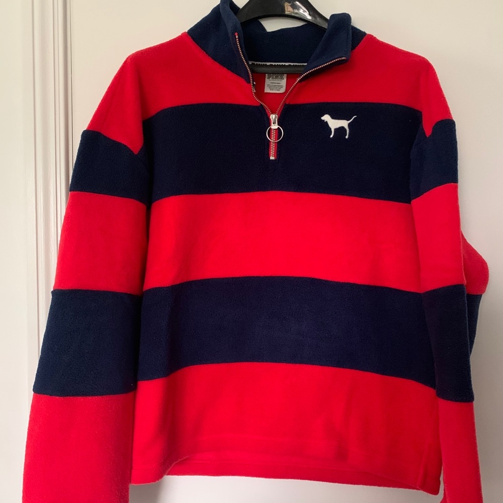 PINK fleece pullover
